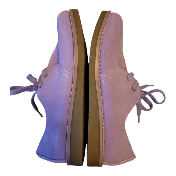 Splash shoes suede lavender laces crepe sole womens 10 loafer colorful - Picture 3 of 7